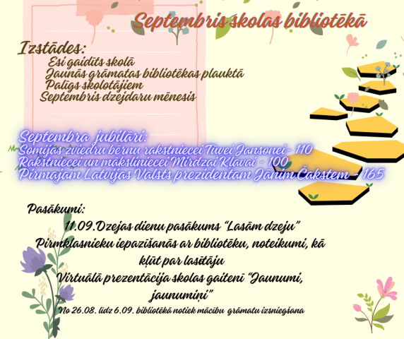 Septembra mēnesis bibliotēkā